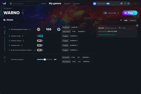 WARNO Cheats and Trainer for Steam .